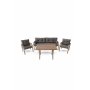 HANAH HOME Baštenska garnitura 3+1+1 Grey - slika 1