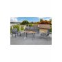 HANAH HOME Baštenska garnitura Nergiz 3+1+1 Dark Grey - slika 2