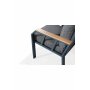 HANAH HOME Baštenska garnitura Nergiz 3+1+1 Dark Grey - slika 5
