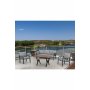 HANAH HOME Baštenska garnitura Nergiz 3+1+1 Grey - slika 1