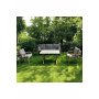 HANAH HOME Baštenska garnitura Nergiz Mermer 3+1+1 Grey - slika 1