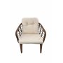 HANAH HOME Baštenska garnitura Manolya Brown Cream - slika 5