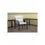 HANAH HOME Baštenska garnitura Nergiz 2+1+1 Cream - slika 4
