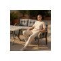 HANAH HOME Baštenska garnitura Nergiz 2+1+1 Dogtooth Gold - slika 3