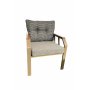 HANAH HOME Baštenska garnitura Nergiz 2+1+1 Dogtooth Gold - slika 4
