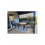 HANAH HOME Baštenska garnitura Nergiz 2+1+1 Grey - slika 3