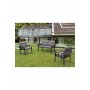 HANAH HOME Baštenska garnitura Nergiz 2+1+1 Grey Dark Grey - slika 2