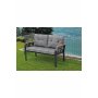 HANAH HOME Baštenska garnitura Nergiz 2+1+1 Grey Dark Grey - slika 3