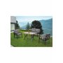HANAH HOME Baštenska garnitura Nergiz 2+1+1 Grey Dark Grey - slika 1