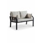 HANAH HOME Baštenska garnitura Nergiz 2+1+1 Mink - slika 5