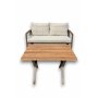HANAH HOME Baštenska garnitura Fatsa 2+1+1 Beige - slika 3