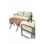 HANAH HOME Baštenska garnitura Fatsa 2+1+1 Beige - slika 5