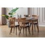 HANAH HOME Set Trpezarijski sto i 4 stolice Fergana Brown OUTLET - slika 1