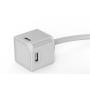 ALLOCACOC USB Powercube White 10464WT/EUEUMC, 1.5m - slika 4