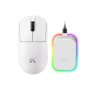 MCHOSE Bežični gaming miš A7 V2 Ultra Plus White /PAW 3950/8K Hz/Omron Mechanical - slika 1