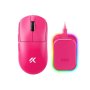 MCHOSE Bežični gaming miš A7 V2 Ultra Plus Rose Red /PAW 3950/8K Hz/Omron Mechanical - slika 1