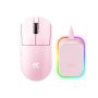 MCHOSE Bežični gaming miš A7 V2 Ultra Plus Pink /PAW 3950/8K Hz/Omron Mechanical - slika 1