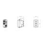 GEWISS GW10203 Socket 1M 2P + JP 16A P17-11 Italijanski Standard Bela - slika 3