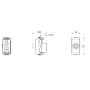 GEWISS GW10371 SAT Socket 1M F-Connect Prigušivanje 0dB Bela - slika 3