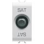 GEWISS GW10371 SAT Socket 1M F-Connect Prigušivanje 0dB Bela - slika 1