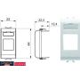 GEWISS GW10431 Adapter za konektore za prenos podataka RJ45-Modul Vajs - slika 2