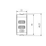 GEWISS Priključnica USB 2-STR. 5V 3A TYPE A+A bela 1M Chorus GW10447 - slika 4