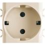 GEWISS GW11241 Socket 2M 2P + JP 16A Nemački Standard krem Bela - slika 2