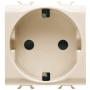 GEWISS GW11241 Socket 2M 2P + JP 16A Nemački Standard krem Bela - slika 1