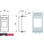 GEWISS GW11431 ADAPTER ZA KUĆIŠTE KONEKTORA ZA PRENOS PODATAKA - slika 3