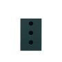 GEWISS GW12201 - Italijanska standardna utičnica 250V AC - 2P+E 10A - Satin Black - ChoruSmart - slika 2