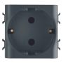 GEWISS GW12241 Socket 2M 2P + PE 16A Nemački standard Crna - slika 3