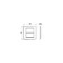 GEWISS GW16108VN poklopac okvir ONE 4 + 4M - slika 2
