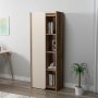 HANAH HOME Polica za knjige Suave Walnut Beige - slika 4