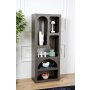 HANAH HOME Polica za knjige Venus Anthracite - slika 2
