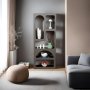 HANAH HOME Polica za knjige Venus Anthracite - slika 4