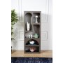 HANAH HOME Polica za knjige Venus Anthracite - slika 1