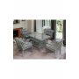 HANAH HOME Baštenska garnitura Hisar 4+1 Grey - slika 3