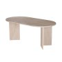 HANAH HOME Set Trpezarijski sto i 6 stolica Travertine Walnut Green - slika 4