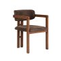 HANAH HOME Set Trpezarijski sto i 6 stolica Meridia 6 Travertine Walnut Brown - slika 5