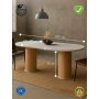 HANAH HOME Set Trpezarijski sto i 6 stolica Bohemian Round Scandinavian 7 - slika 3