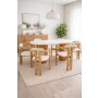 HANAH HOME Set Trpezarijski sto i 6 stolica Bohemian Round Scandinavian 7 - slika 1