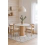 HANAH HOME Set Trpezarijski sto i 4 stolice Bohemian Round Scandinavian 5 - slika 1