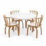 HANAH HOME Set Trpezarijski sto i 4 stolice Bohemian Butterfly Italian 5 - slika 2