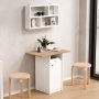 HANAH HOME Set Trpezarijski sto i zidna polica Nord ND17 SW - slika 3