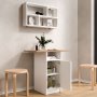 HANAH HOME Set Trpezarijski sto i zidna polica Nord ND17 SW - slika 5