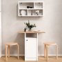 HANAH HOME Set Trpezarijski sto i zidna polica Nord ND17 SW - slika 1