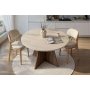 HANAH HOME Trpezarijski sto Virella Travertine Venezia Walnut - slika 2