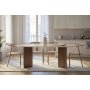 HANAH HOME Trpezarijski sto Sabella Travertine Venezia Walnut - slika 2
