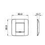 GEWISS GW16122VX poklopac okvir ONE 2M - slika 2