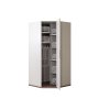 HANAH HOME Garderober Milano White Brown - slika 2